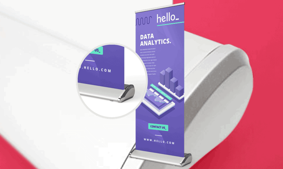 Premium roller banner