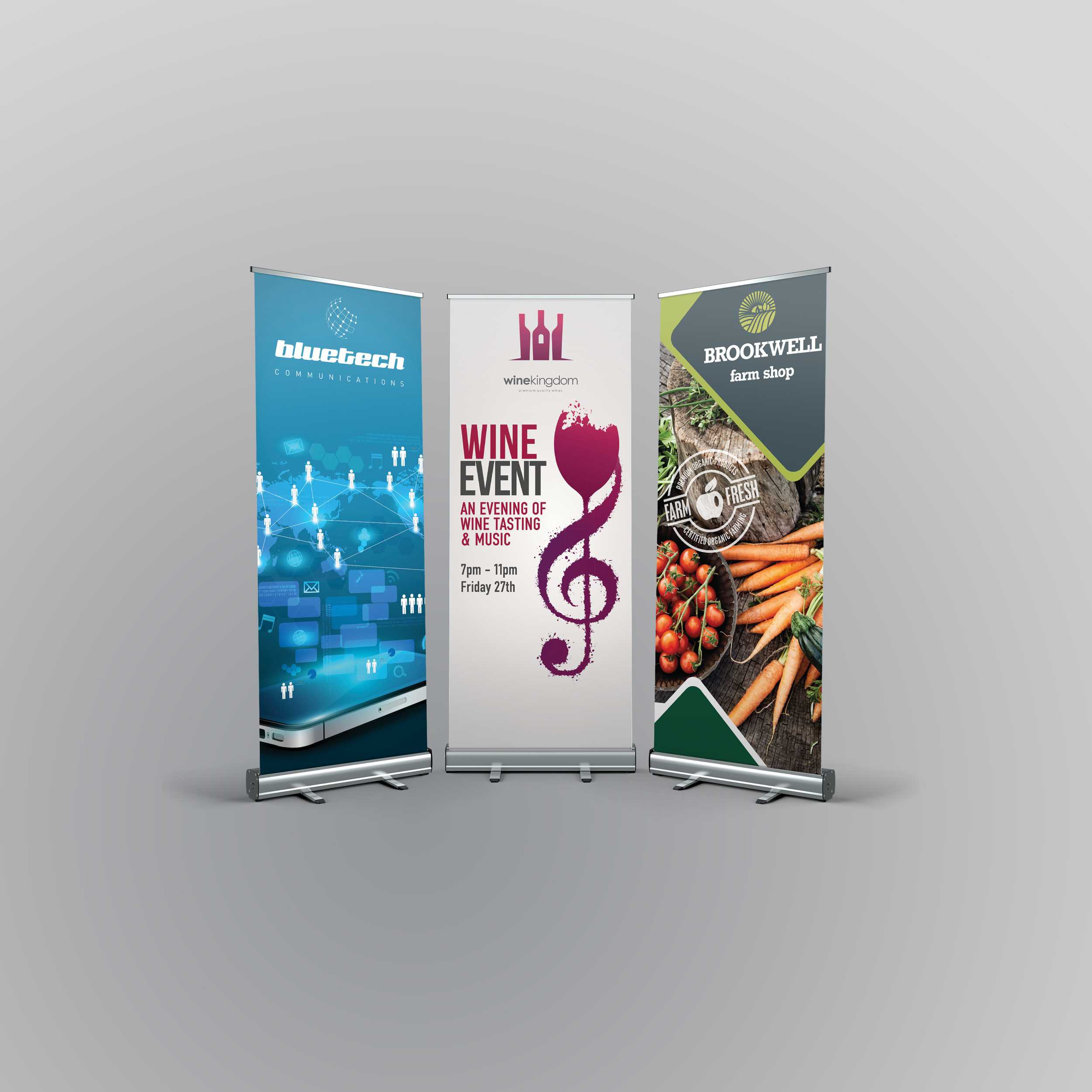 roller banners delivered fast