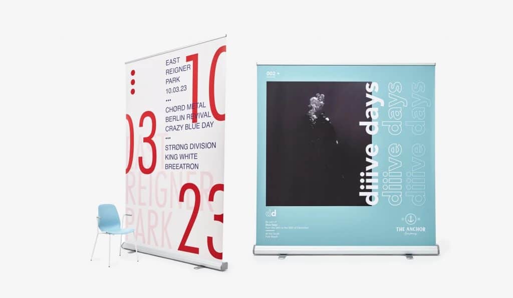 2m wide banner